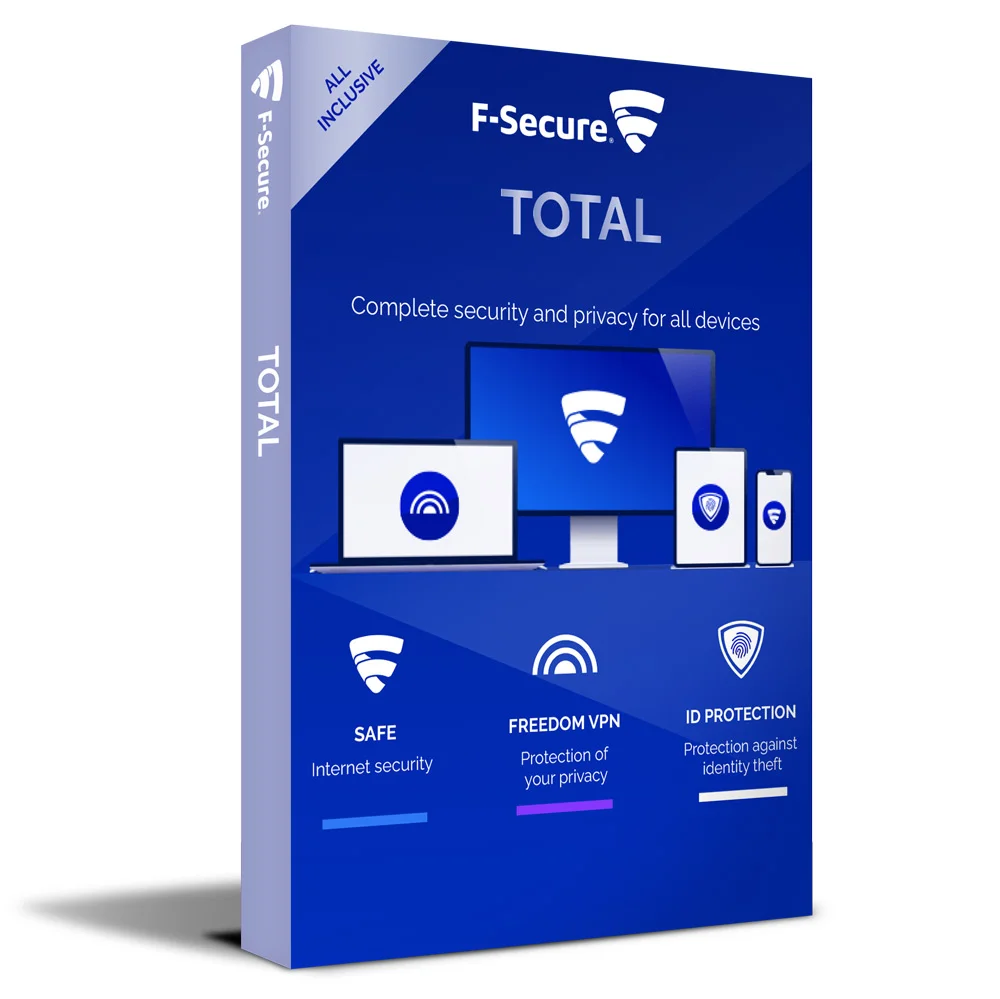 F-Secure Total + VPN | 5 Apparaten | 1 Jaar